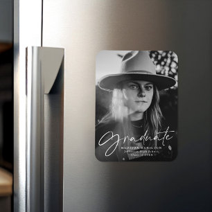 Magnet Flexible Faire-part de graduation stylish Script