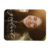 Magnet Flexible Faire-part de graduation verticale simple (Horizontal)