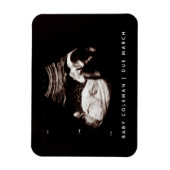 Magnet Flexible Faire-part de grossesse Sonogramme bébé Photo (Vertical)