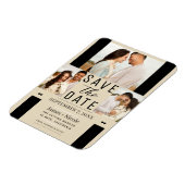 Magnet Flexible Faire part de mariage 3 photos Teinte beige clair (Côté Gauche)