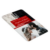 Magnet Flexible Faire-part de mariage avec monogramme pour annonce (Côté Droit)