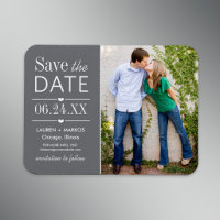 Faire part de mariage coeurs gris moderne Photo