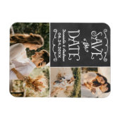 Magnet Flexible Faire part de mariage Collage photo triple Tableau (Horizontal)