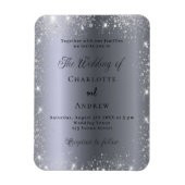 Magnet Flexible Faire-part de mariage de luxe classique parties sc (Vertical)