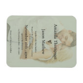 Magnet Flexible Faire-part de mariage de style Vellum Vert Sage do (Horizontal)