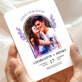 Magnet Flexible Faire-part de mariage floral à l'aquarelle avec ph