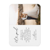 Magnet Flexible Faire-part de mariage Nous nous sommes mariés de f (Vertical)