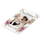 Magnet Flexible Faire-part de mariage photo monogramme (Côté Gauche)