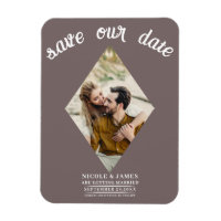 Faire-part de mariage photo taupe champignon