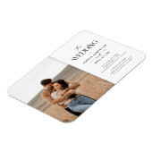 Magnet Flexible Faire-part de mariage Whimsy moderne avec photo (Côté Gauche)