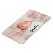 Magnet Flexible Faire-part de naissance aux formes géométriques mo (Côté Gauche)