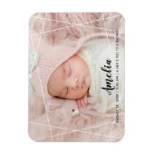 Magnet Flexible Faire-part de naissance aux formes géométriques mo (Vertical)