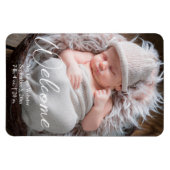 Magnet Flexible Faire-part de naissance Bienvenue (Horizontal)