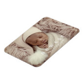 Magnet Flexible Faire part de naissance de bébé, dernier membre de (Côté Gauche)