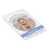 Magnet Flexible Faire-part de naissance de bébé garçon moderne Gra (Côté Droit)