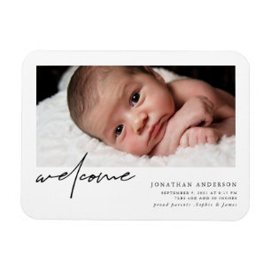 Magnet Flexible Faire-part de naissance de bienvenue