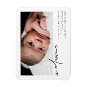 Magnet Flexible Faire-part de naissance de bienvenue (Vertical)