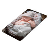 Magnet Flexible Faire-part de naissance de bienvenue pour bébé Fai (Côté Gauche)