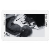 Magnet Flexible Faire-part de naissance de grossesse - Aimant phot (Horizontal)