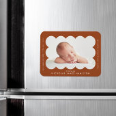 Magnet Flexible Faire-part de naissance moderne en terre cuite