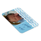 Magnet Flexible Faire-part de naissance Motif Chevron (Côté Droit)