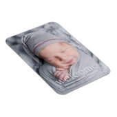 Magnet Flexible Faire-part de naissance photo bébé de bienvenue mo (Côté Droit)