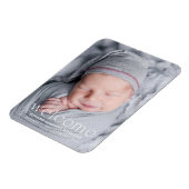 Magnet Flexible Faire-part de naissance photo bébé de bienvenue mo (Côté Gauche)