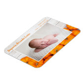 Magnet Flexible Faire-part de naissance photo de nouveau-né Citrou (Côté Gauche)