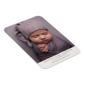 Magnet Flexible Faire-part de naissance photo intégrale minimalist (Côté Droit)
