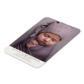 Magnet Flexible Faire-part de naissance photo intégrale minimalist (Côté Gauche)