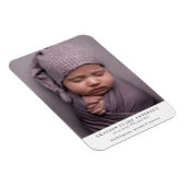 Magnet Flexible Faire-part de naissance photo intégrale minimalist (Côté Droit)