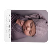 Magnet Flexible Faire-part de naissance photo intégrale minimalist (Horizontal)