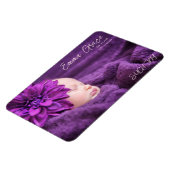 Magnet Flexible Faire-part de naissance photo minimal moderne (Côté Gauche)