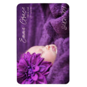 Magnet Flexible Faire-part de naissance photo minimal moderne (Vertical)