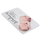 Magnet Flexible Faire-part de naissance photo pour bébé (Côté Droit)