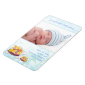 Magnet Flexible Faire-part de naissance photo Turtle Baby Boy (Côté Gauche)