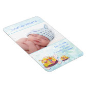 Magnet Flexible Faire-part de naissance photo Turtle Baby Boy (Côté Droit)