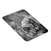 Magnet Flexible Faire-part de photo de script romantique manuscrit (Côté Droit)