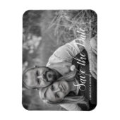 Magnet Flexible Faire-part de photo de script romantique manuscrit (Vertical)