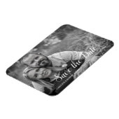 Magnet Flexible Faire-part de photo de script romantique manuscrit (Côté Gauche)