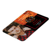 Magnet Flexible Faire-part d'obtention du diplôme de pompier (Côté Gauche)