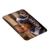 Magnet Flexible Faire-part moderne Rose Gold Overlay Photo Grad (Côté Droit)