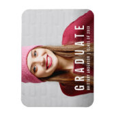 Magnet Flexible Faire-part photo de graduation moderne W (Vertical)
