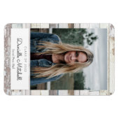 Magnet Flexible Faire-part photo en bois épais (Horizontal)