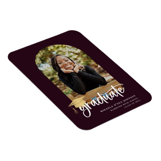 Magnet Flexible Faire-part photo Jouer Script Graduation (Côté Droit)