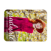 Magnet Flexible Faire-part photo moderne Pretty Graduation W (Horizontal)