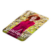 Magnet Flexible Faire-part photo moderne Pretty Graduation W (Côté Gauche)