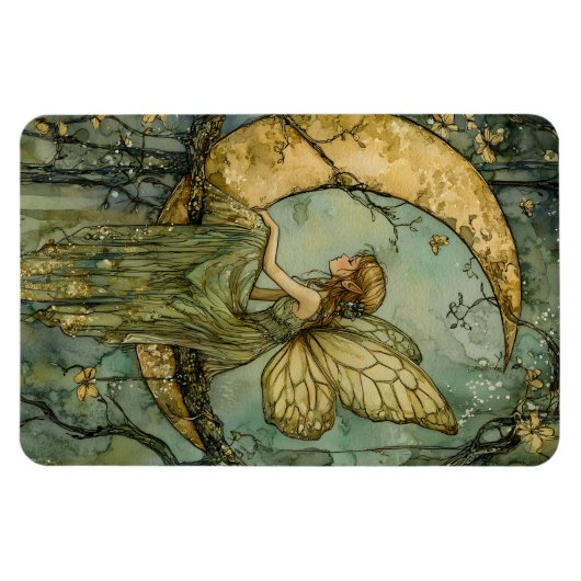 Magnet Flexible Fairy And Crescent Moon (Horizontal)