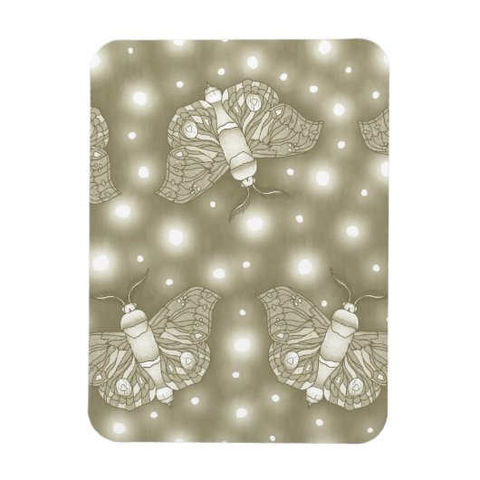 Magnet Flexible Fairy Moths (Vertical)