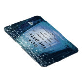 Magnet Flexible Fairytale Enchanted Forest Blue Sauvez La Date (Côté Droit)